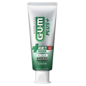 [サンスター]GUM プラスデンタルペースト ハーブミント 120g[医薬部外品](歯磨き粉 歯周病予防 菌抑制 口腔ケア 虫歯ケア)