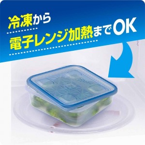 [旭化成]ジップロック コンテナー 長方形 510ml 2個入(保存容器 おかず)