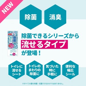 [大王製紙]エリエール 除菌できるアルコールタオル 流せるタイプ 30枚×3パック 90枚入り(トイレまわり 除菌 消臭 ウェットティッシュ )