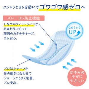 [大王製紙]エリエール ナチュラ さら肌さらり よれスッキリ 吸水ナプキン 20.5cm ロング 5cc 30枚入(吸水ナプキン 尿漏れ 吸水ケア 衛生用品)