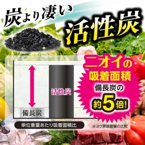 [白元アース]ノンスメル 冷蔵庫用 置き型 1年間脱臭 25g (炭の力 脱臭 活性炭 強力脱臭)