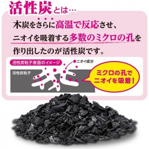 [白元アース]ノンスメル 冷蔵庫用 置き型 1年間脱臭 25g (炭の力 脱臭 活性炭 強力脱臭)