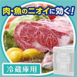 [白元アース]ノンスメル 冷蔵庫用 置き型 1年間脱臭 25g (炭の力 脱臭 活性炭 強力脱臭)