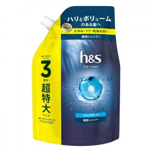 [P＆G]h&s for men ボリュームアップ シャンプー 詰め替え 超特大 900ml (薬用 毛穴ケア 大容量 乾燥 フケ かゆみ防止)