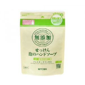 ミヨシ石鹸 無添加せっけん 泡のハンドソープ 300mL 詰替