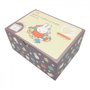 日本マスク ミッフィー miffy ポーチ付き 3D チャームポイント マスク 20枚入り x1個 BOX 大人用 ふつうサイズ 立体型(箱入り マスク かわいい)