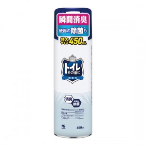 [小林製薬]トイレその後に 無香料 特大サイズ 450ml (消臭剤 トイレ用 除菌 スプレータイプ)