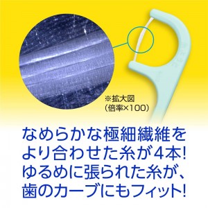 【ゆうパケット配送対象】[小林製薬]糸ようじ 入りやすいタイプ 60本 (4本糸 フロス 口内ケア 食べかす 歯垢除去)(ポスト投函 追跡ありメール便)