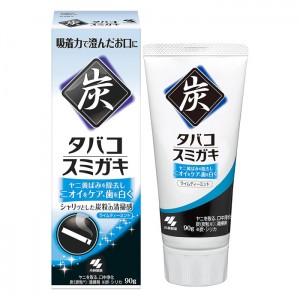 [小林製薬]タバコスミガキ ライムティーミントの香り 90g (パラベンフリー 黄ばみ ニオイ 炭粒配合 )