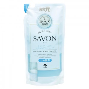 [小林製薬]消臭元 SAVON ブルーソープの香り 詰め替え用 400ml (芳香剤 部屋用 トイレ用 置き型 消臭)