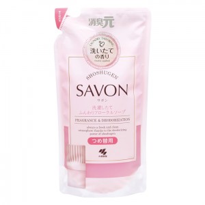 [小林製薬]消臭元 SAVON フローラルソープの香り 詰め替え用 400ml (芳香剤 部屋用 トイレ用 置き型 消臭)