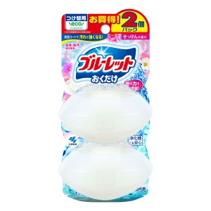 [小林製薬]液体ブルーレットおくだけ せっけんの香り つけ替え用 70ml 2個入(トイレタンク芳香洗浄剤 泡洗浄 防汚)