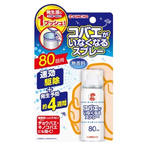 [キンチョウ 金鳥]コバエがいなくなるスプレー 無香料 80回用 20ml(コバエ 駆除 発生予防 4週間)