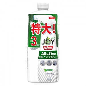 [P&G]JOY ジョイ W除菌 ミラクル泡スプレー 食器用洗剤 緑茶の香り 詰め替え 約3回分(630mL)