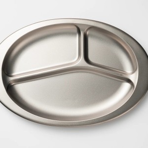 サーモマグ thermo mug TSUBAME 燕 ランチプレートオーバル チタン T-LPO22T(LUNCH PLATE (ROUND)TITANIUM)