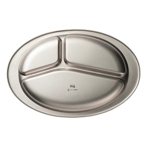 サーモマグ thermo mug TSUBAME 燕 ランチプレートオーバル チタン T-LPO22T(LUNCH PLATE (ROUND)TITANIUM)