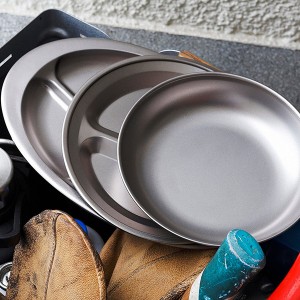 サーモマグ thermo mug TSUBAME 燕 ランチプレートオーバル チタン T-LPO22T(LUNCH PLATE (ROUND)TITANIUM)