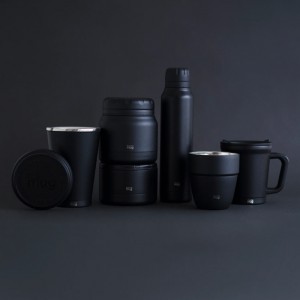 サーモマグ thermo mug アンブレラボトル オールブラック 300ml ALLBLACK UMBRELLA BOTTLE[UB15-30]（水筒 子供 保温 保冷 水筒　持ち運び アウトドア）