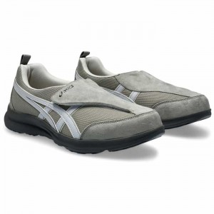 【送料無料】アシックス(asics)メンズ ライフウォーカー ウォーキングシューズ グレー×ライトグレー 3E相当【1241A010】(リハビリ 介護靴 室内 軽量 歩行安定)