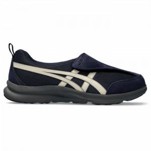 【送料無料】アシックス(asics)メンズ ライフウォーカー ウォーキングシューズ ネイビーブルー×オフホワイト 3E相当【1241A010】(リハビリ 介護靴 室内 軽量 歩行安定)