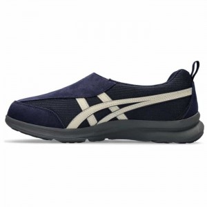 【送料無料】アシックス(asics)メンズ ライフウォーカー ウォーキングシューズ ネイビーブルー×オフホワイト 3E相当【1241A010】(リハビリ 介護靴 室内 軽量 歩行安定)