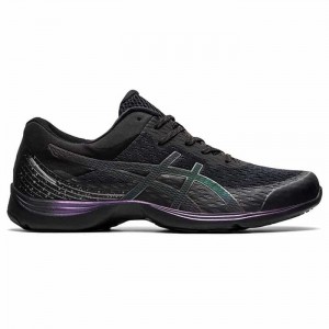 【送料無料】アシックス(asics) ゲルムージー ウォーキングシューズ ブラック 2E相当 【1293A024】(ユニセックス スポーティテイスト 衝撃緩衝機能GEL搭載 通気性)