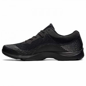 【送料無料】アシックス(asics) ゲルムージー ウォーキングシューズ ブラック 2E相当 【1293A024】(ユニセックス スポーティテイスト 衝撃緩衝機能GEL搭載 通気性)