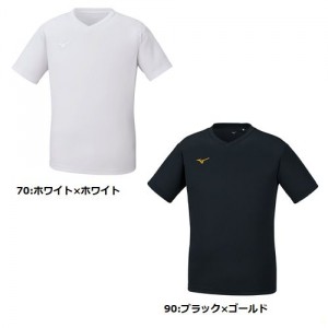 【ゆうパケット配送対象】MIZUNO ミズノ ナビドライTシャツ(半袖・Ｖ首・メンズ) [32MA1191] (DRY 吸汗速乾 インナー) (ポスト投函 追跡ありメール便)