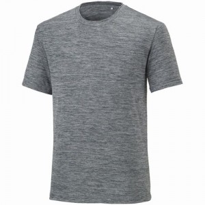 MIZUNO ミズノ ナビドライ Ｔシャツ(半袖・杢調・メンズ) [32MA2190] (DRY 吸汗速乾 UVカット インナー スポーツ ランニング)