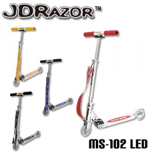 送料無料】JD RAZOR MS-102 LED（4インチLEDホイール） タイヤが光る