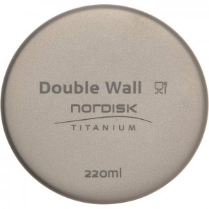 【国内正規品】NORDISK ノルディスク Titanium Double Wall Mug 220ml Without Handle(チタンダブルウォールマグ チタンマグ)[119010]