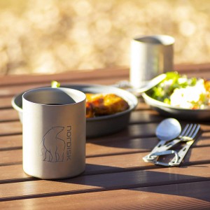 【国内正規品】NORDISK ノルディスク Titanium Double Wall Mug 450ml Without Handle(チタンダブルウォールマグ チタンマグ)[119011]