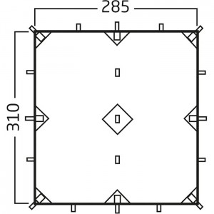 【国内正規品】NORDISK ノルディスク Voss 9 PU Tarp(ヴォス ボス 9m2 タープ ソロタープ ダークオリーブ)[127019]