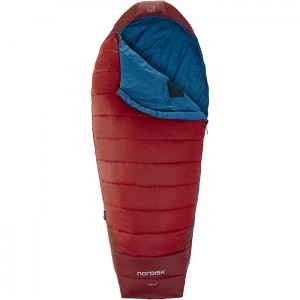 【国内正規品】NORDISK ノルディスク Puk +4 Egg L Sleeping Bag tomato MajolikaBlue(プク +4° Lサイズ レッド エッグ型 シュラフ 寝袋)[110349]