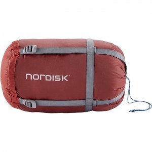 【国内正規品】NORDISK ノルディスク Puk +4 Egg L Sleeping Bag tomato MajolikaBlue(プク +4° Lサイズ レッド エッグ型 シュラフ 寝袋)[110349]