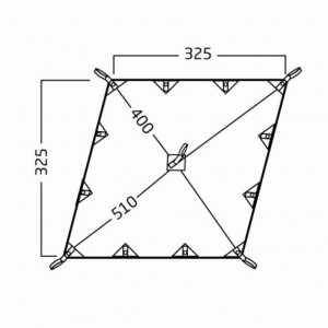 [国内正規品]ノルディスク NORDISK Kari 10 Diamond Basic Cotton Tarp[242041](タープ キャンプ グランピング)