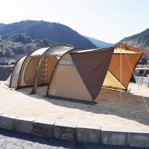 【国内正規品】NORDISK ノルディスク Reisa 6 PU Tent Beige With Brown Skirt-SM【122075】(レイサ6  テント トンネルテント 6人用 ベージュ)