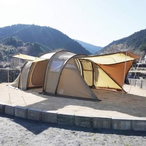 【国内正規品】NORDISK ノルディスク Reisa 6 PU Tent Beige With Brown Skirt-SM【122075】(レイサ6  テント トンネルテント 6人用 ベージュ)