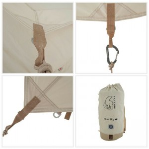 【国内正規品】ノルディスク Nordisk Ydun Sky 5.5 Technical Cotton Tent Sandshell【142059】(ユドゥン キャンプ テント コットンテント 4人用 アウトドア)