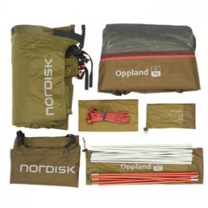 【国内正規品】ノルディスク Nordisk Oppland 4 PU Tent Dark Olive【122078】(キャンプ テント トンネルテント 4人用 アウトドア)