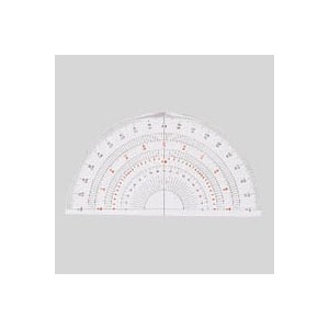【ゆうパケット配送対象】分度器 [B-15] 1枚(ポスト投函 追跡ありメール便)