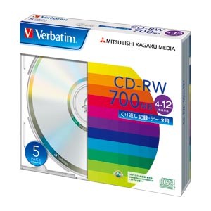 PC DATA用 CD－RW [SW80EU5V1] 5枚 CD－RW 4－12倍速対応