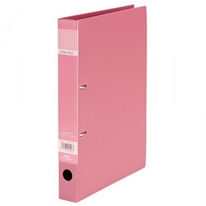 セディア ロックリングファイル [F-522-21] 1冊 A4判タテ型・2穴(背巾37MM) 本体色：ピンク