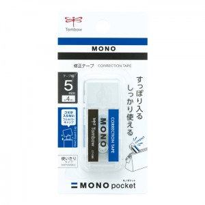 【ゆうパケット配送対象】トンボ鉛筆 修正テープ モノポケット(MONO pocket)[CT-CM5](ポスト投函 追跡ありメール便)
