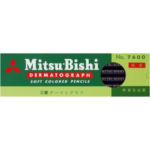 【ゆうパケット配送対象】[三菱鉛筆]ダーマトグラフ 藍色 1ダース(12本)[K7600.10](ポスト投函 追跡ありメール便)