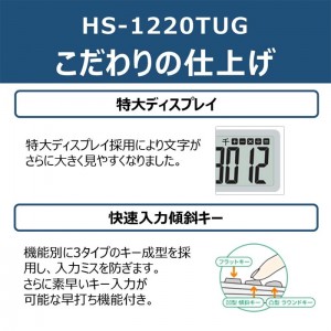 [キヤノン]実務電卓 12桁 千万単位 卓上タイプ[HS-1220TUG]