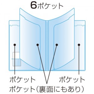 [ビュートンジャパン]スマートホルダー 6ポケット ライトグリーン 1冊[NSH-A4-6CLG]