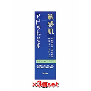 【3本セット】全薬工業 アピットジェルS 120mL [医薬部外品]【送料無料】（乾燥肌/肌あれ/敏感肌/弱酸性/低刺激/無香料/無着色/ミルクジェル）