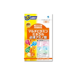 【ゆうパケット配送対象】小林製薬の栄養補助食品 マルチビタミン ミネラル 必須アミノ酸 タブレット 120粒(30日分)(ポスト投函 追跡ありメール便)