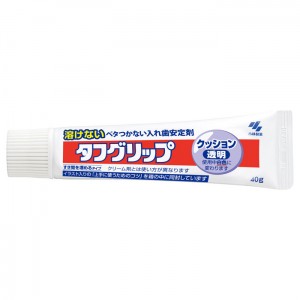 小林製薬 タフグリップ クッション 透明 40g 入れ歯安定剤(総入れ歯・部分入れ歯)[管理医療機器]